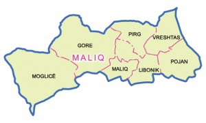 Harta e re territoriale e bashkisë Maliq